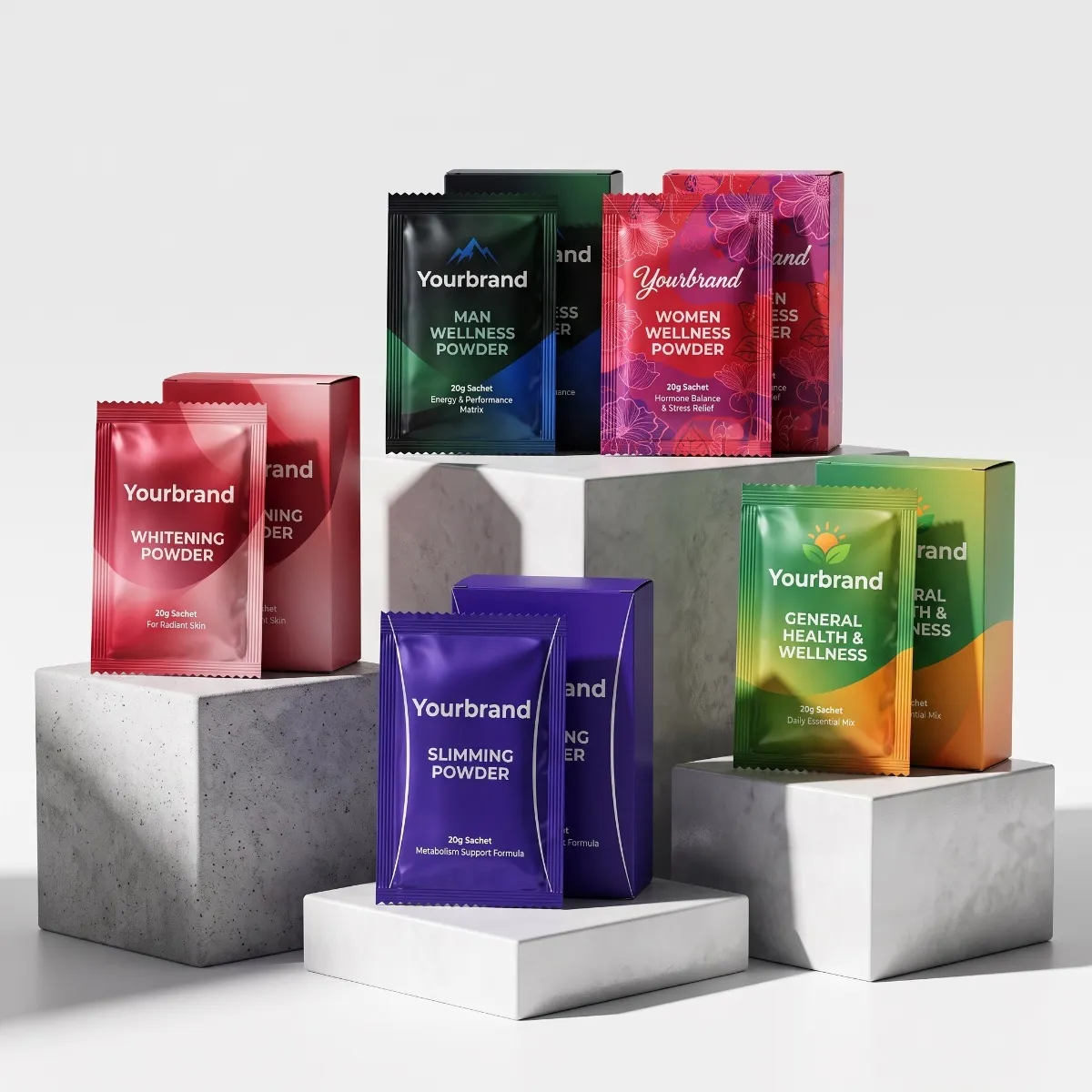 Oral supplement powder sachet