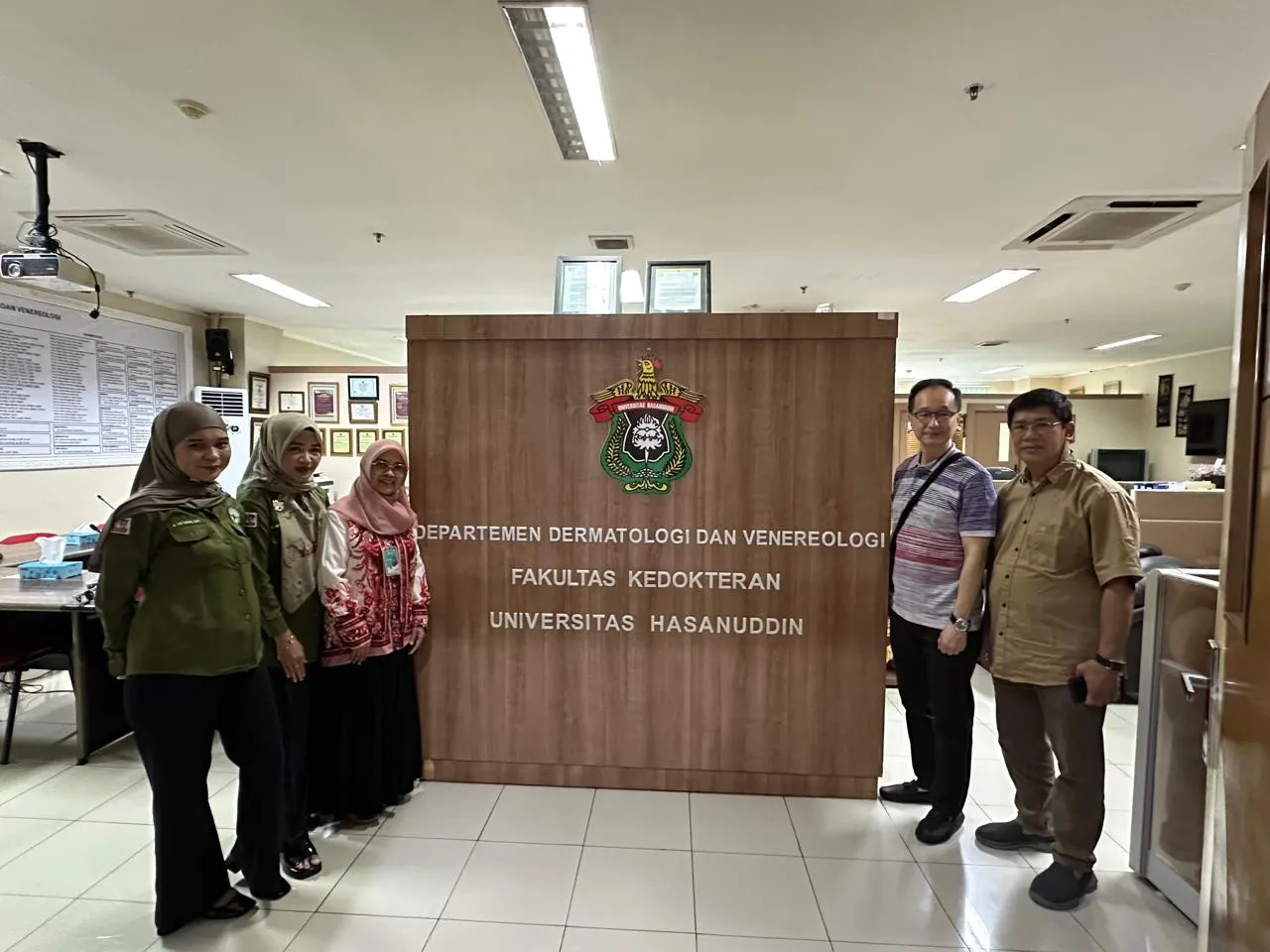 With the dermatology department